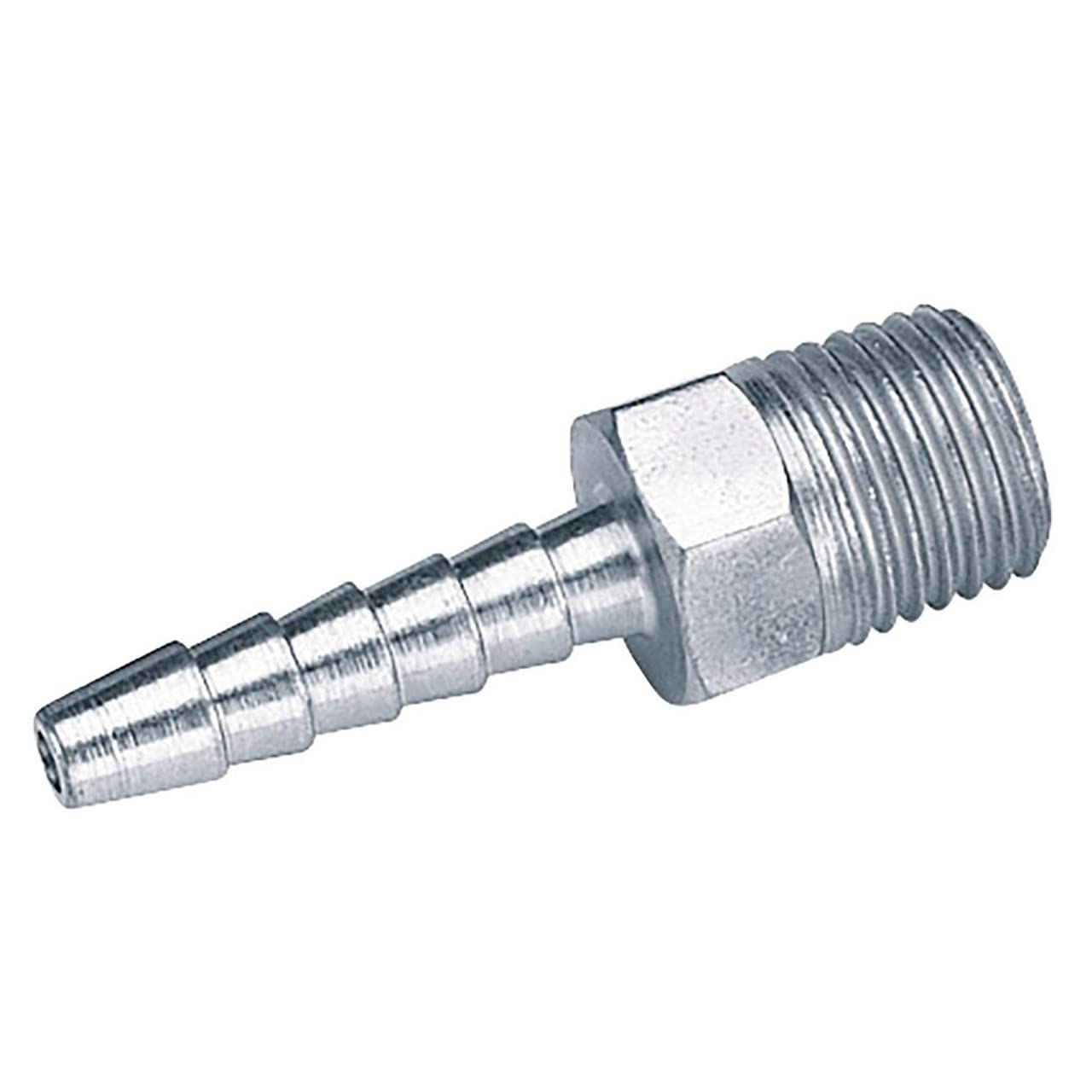 Draper 25842 PCL Male Screw Tailpiece, 1/4" Taper, 3/16" Bore, Blue, Pack of 5