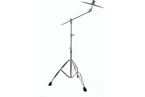 Vaisoeny Cymbal Stand，Double Braced Cymbal Stands，Adjustable Height 29.5" to 59",Cymbal Boom Stand for Mounting Crash, Ride a