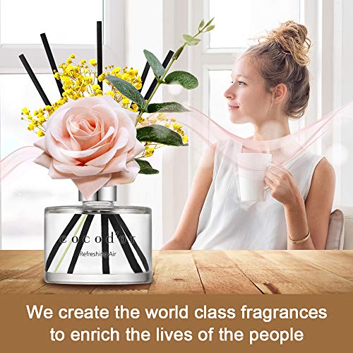 Cocod'or COCODOR Rose Flower Reed Diffuser/Pure Cotton/6.7oz(200ml)/1