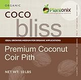 Coco Bliss Premium Coconut Coir Pith 10 lbs brick/block, OMRI listed for Organic Use