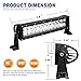 YITAMOTOR Led Light Bar Wiring Harness 72W 14 inch LED Light Pod Spot Flood Combo Led Work Light Offroad Driving Light Waterproof Led Light for Jeep 4WD ATV 4X4 SUV Truck Boat Car 12V,2 Years Warranty