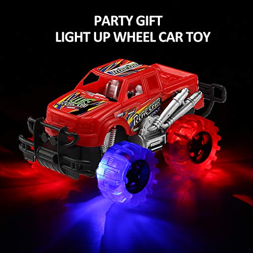 image for Byonebye 2 Pack Light Up Monster Truck Car Toy with Beautiful Flashing
