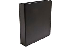 Print File ALB-GB Black Buckram 3-Ring Binder Album
