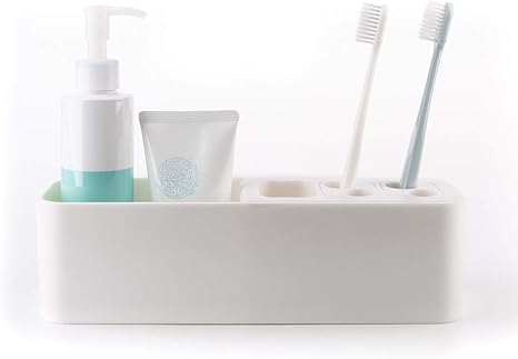 Amazon Foloda 多機能壁掛けラック 歯ブラシスタンド 歯磨き粉ホルダー 壁掛け 収納ケース 強力ビスコース型 歯ブラシ収納 キッチン 風呂 オフィス White 歯ブラシスタンド ホーム キッチン オンライン通販