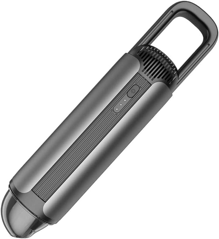 Mini Vacuum Cleaner Portable Cordless Handheld Vacuum Cleaner Car Vacuum Cleaner 5200PA Powerful Suction Rechargeable for Home and Car Cleaning-Grey -