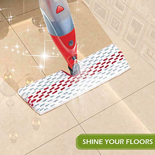 KEEPOW 5 Pack ProMist MAX Washable Refills Microfiber Spray Mop Pads