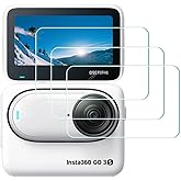 ULBTER Screen Protector for Insta360 GO 3S 360 [3 Pack] | Tempered Glass for Insta 360 GO 3S 0.3mm 9H Hardness Anti-Scrach Anti-Bubble