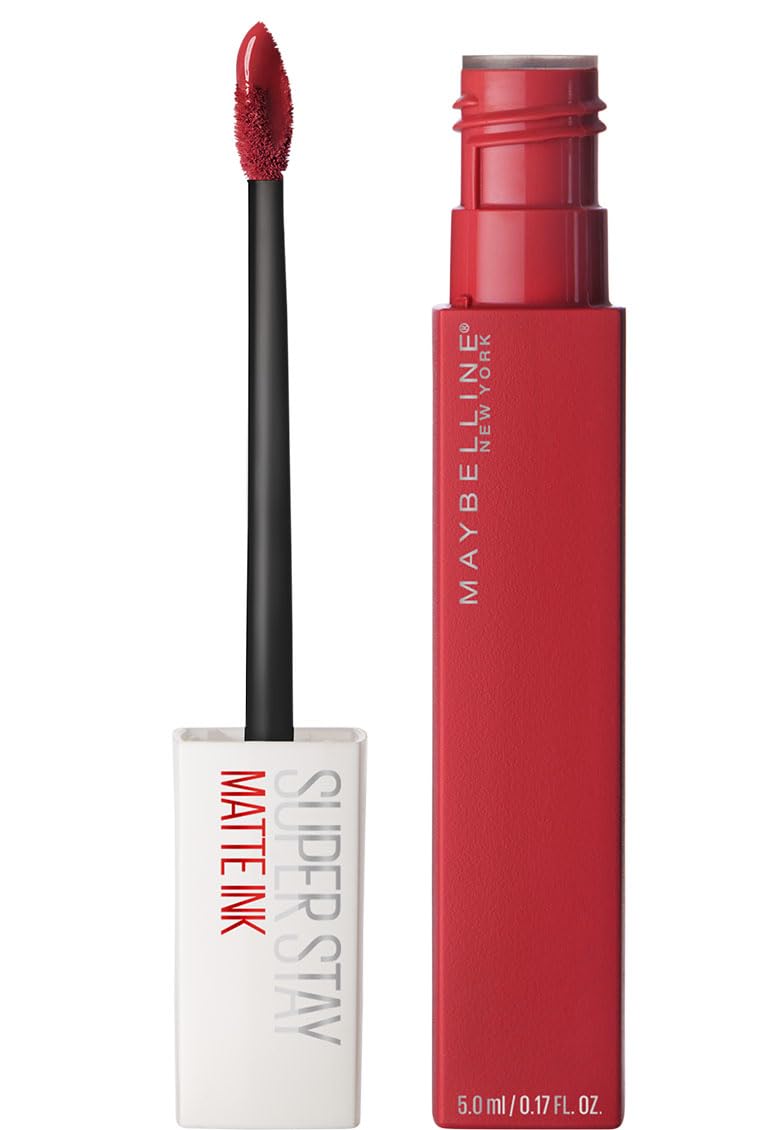 Maybelline Lipstick, Superstay Velvety Matte Ink Liquid Lipstick, Up to 16H Non Transferable, Vibrant Longlasting Finish, Non Drying, Shade 20 Pioneer, 5ml — image 1
