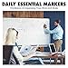 rabbitgoo Black Dry Erase Markers, 12-Count, Low Odor, Bullet Tip - Whiteboard Markers for Kids, Erasable Markers for Dry Erase Whiteboard Calendar, Comfortable Grip & Vivid Lines for Home Office