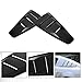 VXMOTOR for 2005-2014 Ford Mustang Black GT3 Vent Rear 1/4 Quarter Side Vent Window Louvers V2