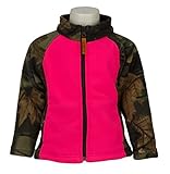 Trail Crest Infant - Toddler Girls Outdoor Fleece Camo & Neon Colors Full Zip Jacket