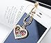 Wisedeal Bling Crystal Rhinestones 3.5mm Plated Love Heart Pattern Cellphone Charms Anti-Dust Earphone Audio Headphone Jack Plug Stopper for iPhone 4 4S Samsung Galaxy S2 S3 Note I9220 HTC Sony Nokia Motorola LG Lenovo