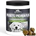 PetVitalityPRO Probiotics for Dogs with Natural Digestive Enzymes ● 4 Bill CFUs/2 Soft Chews ● Dog Diarrhea Upset Stomach Yeast Gas Bad Breath Immunity Allergies Skin Itching Hot Spots ● 150 Count primary