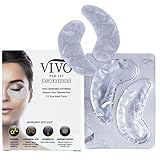 Vivo Per Lei Diamond Eye Mask Patch for Dark Circles, Wrinkles and Discoloration | Anti-Aging Sheet Mask with Collagen, Hyaluronic Acid, Seaweed, and Diamond Powder (Pack of 12)