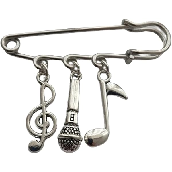Miniature Guitar Brooch Pin – 3 Inch Resin Lapel Pin With Velvet Case