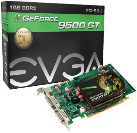 Evga Geforce 9500 Gt 1024 Mb Ddr2 Pci Express 2Dvi/Hdtv Sli Ready Graphics Card 01G-P3-N959-Tr