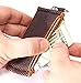 Minimalist Small Wallet Card Holder — Minimal Slim Front Pocket Elastic Wallet for Men & Women (Slimz Orange Broken)