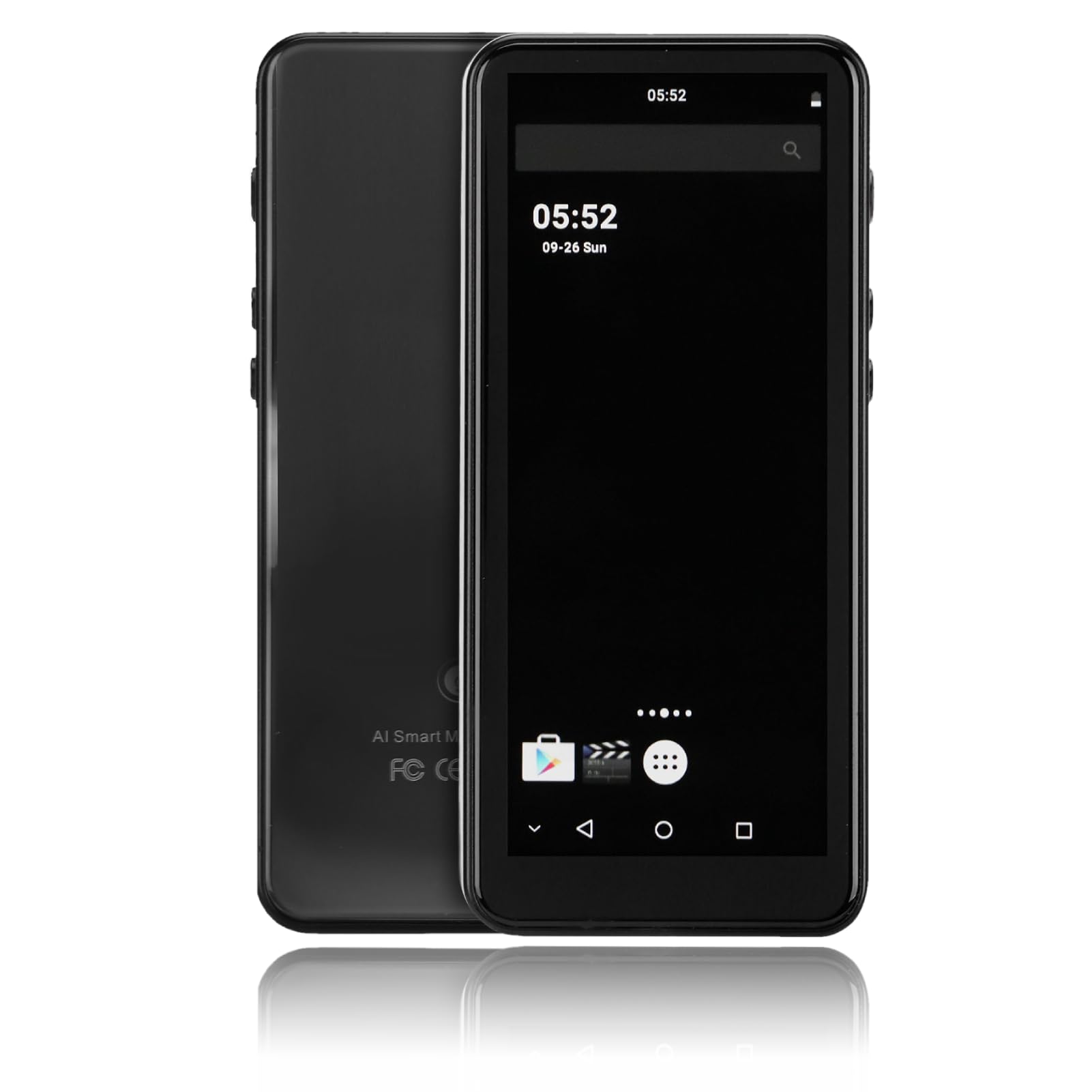 MP3 Player with Bluetooth and WiFi, 4 Touch Screen MP4 MP3 Player, Portable HiFi Sound Digital Audio Player with Speaker, Digital Music Player Gifts, 2GB+16GB (Black)