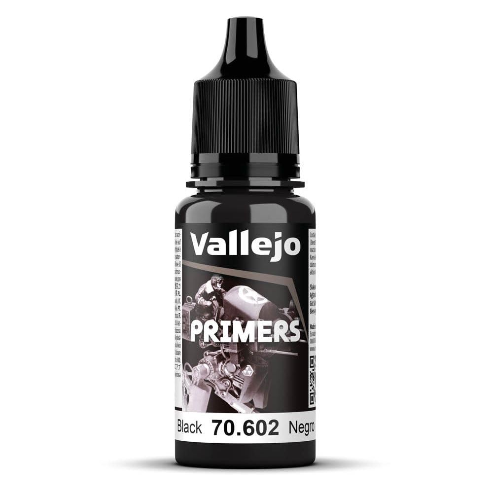 Vallejo Acrylic Primers Quick-Drying Paint for Airbrush, Ideal for Modeling and Miniatures, 60 ml Bottles, Assorted Colors