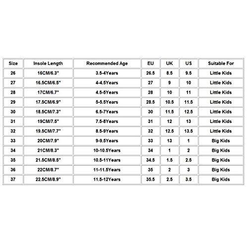 Kids Boys Girls Casual Lightweight Breathable Sport Running Shoes Athletic Sneakers (3.5Years-12Years) - Thumbnail 5