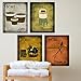 wallsthatspeak 4-Pack of 8x10in Vintage Laundry Room Wall Art Decor Prints Printed on 3/16 Inch Matboard Ready to Hang