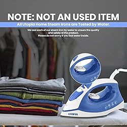 Utopia Home Steam Iron for Clothes - Non-Stick