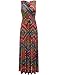 Aphratti Womens Sleeveless V Neck Faux Wrap Long Floral Casual Summer Maxi Dress