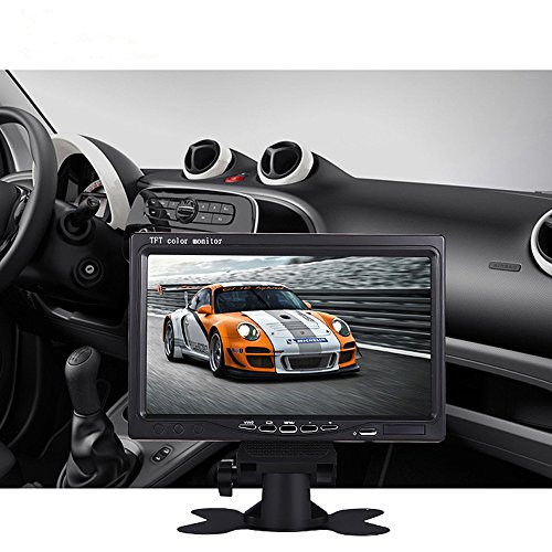 Thinlerain Mini 7 inch car Monitor AV, 800x480 Backlight TFT LCD HD