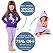 Girls Pajamas Unicorn Pegasus Lips 2 Piece 100% Super Soft Cotton, Purple, 4 Years