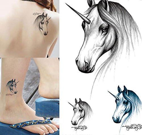 Body Art Temporary Removable Tattoo Stickers Horse Sticker Tattoo - FashionDancing