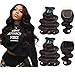Miss Flower Human Hair Wigs for Black Women Body Wave Wig with Bangs Brazilian Virgin Glueless Machine Made Wigs with Bangs 150% Density