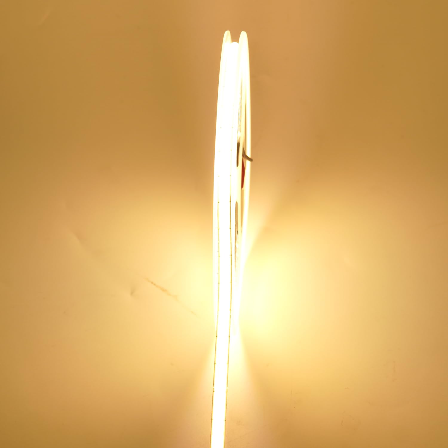 Boarda 24V 5mm Flexible FCOB LED Strip 16.4FT/5M 384LEDs Warm White 3000K Dimmable Deformable FOB COB LED Light Ribbon for Bedroom,Cabinet,Home Indoor Decoration,Kitchen DIY Lighting