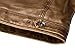 Wantdo Men's Vintage Stand Collar Pu Leather Jacket US Small Yellow