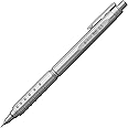 Pentel XPP2005-Z Orens AT 0.5mm Silver Mechanical Pencil