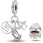 HappyStar 925 Sterling Silver Charms for Pandora Charms Bracelets and Necklaces Beads Charms Jewelry Mother's Day Gift for Women （With one Spacer Bead Charms