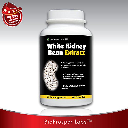 1000mg White Kidney Bean Extract Carb/starch Blocker (120 Capsules