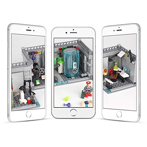 image for KAZI Build Your Own City Police Biochemical Lab Series MOC Building Br