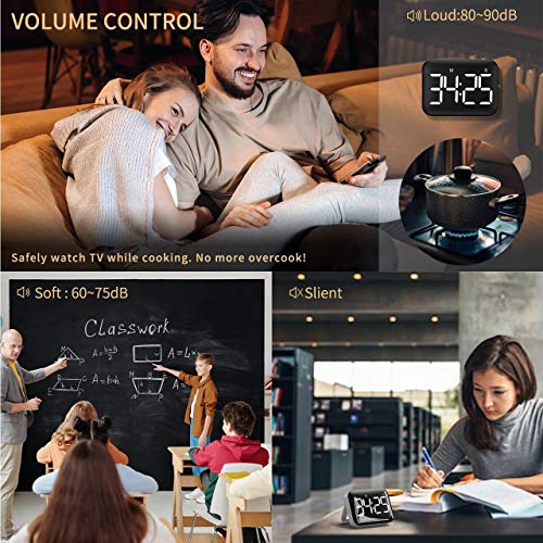 NOKLEAD Digital Kitchen Timer Countdown Count Up Timer with