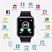 MSRM Smart Watch Phone 1.54 Inch Phone Syc Support Android 4.2 or abouve and Iphone5s/6/6s/7/7s (Black)