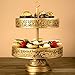 Victoria Collection' 2 Tier Dessert Stand with Reversible Tiers Cupcake Tower Display, 14.5