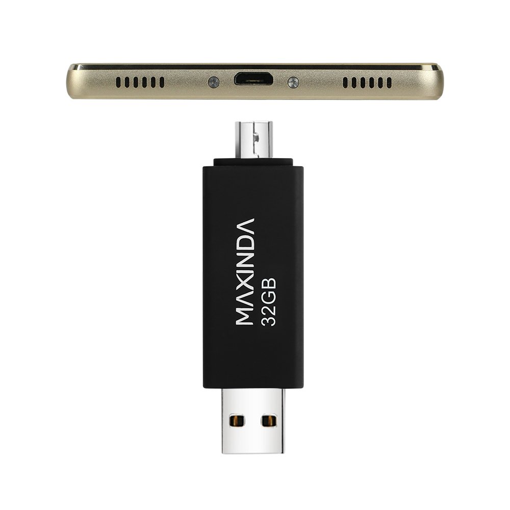 MAXINDA 2 IN 1 Chiavette USB 2.0 da 32 Gb OTG Micro USB per Android Telefono / Tablet / PC