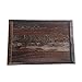 JPCRAFT Simply Espresso Brown Rectangle Wooden Serving Tray, 15.7 by 11-Inch