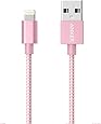 Anker 3ft Nylon Braided USB Cable with Lightning Connector [Apple MFi Certified] for iPhone 7/ SE / 6s/ 6 Plus/ 6, iPad Air 2, iPad Pro and More (Rose Gold)