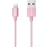 Anker 3ft Nylon Braided USB Cable with Lightning Connector [Apple MFi Certified] for iPhone 7/ SE / 6s/ 6 Plus/ 6, iPad Air 2, iPad Pro and More (Rose Gold)