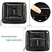 AUTOWINGS A-H9110B Car Headrest DVD Player 9 inch Screen Leather with USB HDMI FM Transmitter Game Disc Remote IR Headphone Black Pack of 2
