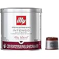 illy Coffee, Intenso iperEspresso Capsule, Dark Roast Espresso Pods, Compatible with illy iperEspresso Machines, (21 ct), 140.7g (packaging may Vary)
