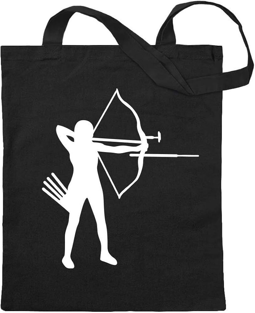 Archery Archery jute bag printed Design Print Gift Idea Amazon.co.uk