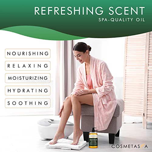 Cosmetasa Massage Oil for Sore Muscles with Roller Ball Soothes