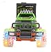 WolVol Off-Road SUV Jungle Dinosaur Car Toy with Lights and Sounds, Friction Powered - Release The Dinosaur from its Cage