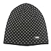 ALLMILL Men's Soft Roll Thick Knit Skull Cap Warm Winter Slouchy Beanies Hat (Black)